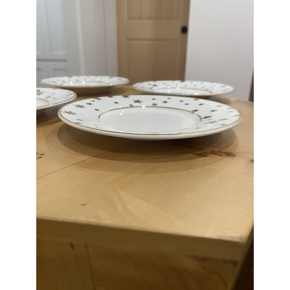 Sakura Galaxy White Cup and Saucer 14K Gold Stars Dinnerware Set Of 4 - 8 TOTAL - Picture 6 of 6